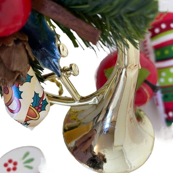 Christmas Ornaments Assortment 7 Pieces Retro Holiday Jingle bell Snowman Music - Picture 5 of 8